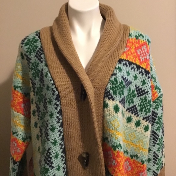 🔥🔥SALE! VERY RARE, ANTHROPOLOGIE, SIZE M/L GREAT CONDITION, WOOL CARDIGAN, 👍 - Picture 2 of 16
